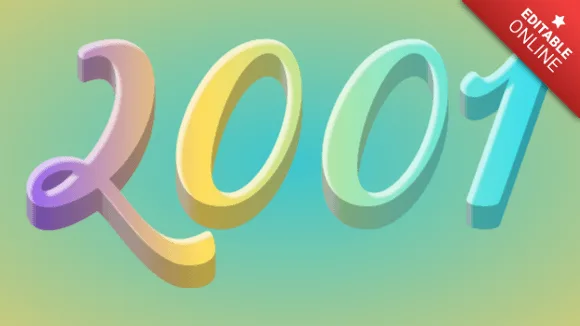 2001 Text Effect Generator Textstudio