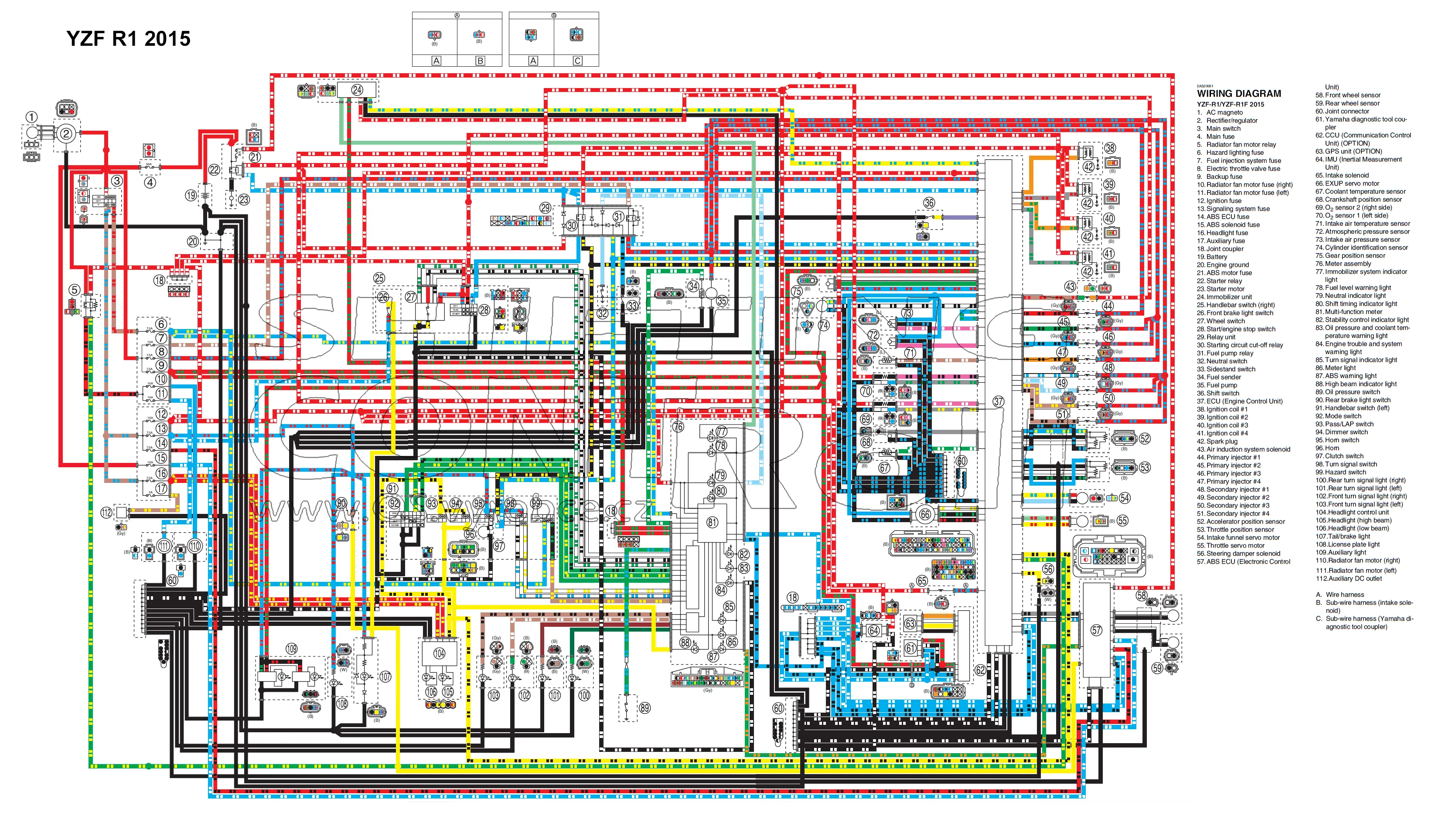 2001 Yzf R6 Wiring Diagram Wiring Diagram