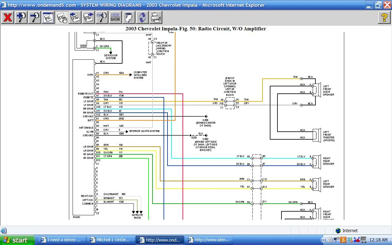 2002 Chevy Impala Wiring Diagram Radio Wiring Diagram And Sc