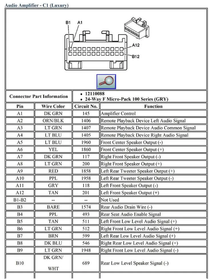 2002 Chevy Silverado Radio Wiring Diagram