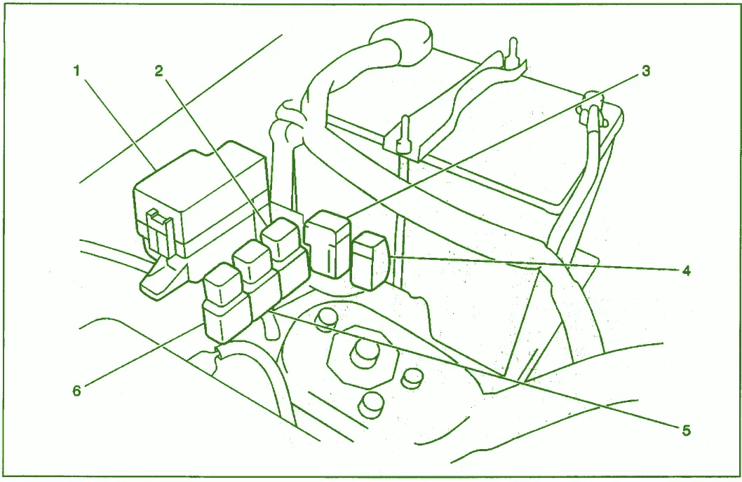 2002 Chevy Tracker 2 0L Under Hood Fuse Box Diagram Auto Fuse Box Diagram