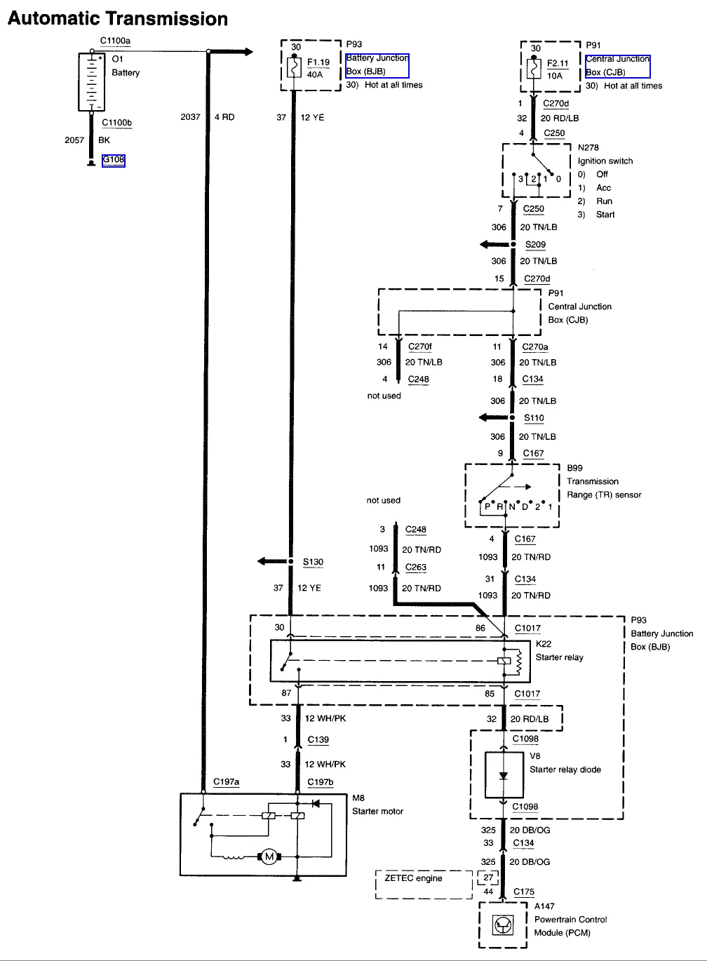 2002 Ford Escape Wiring Diagram