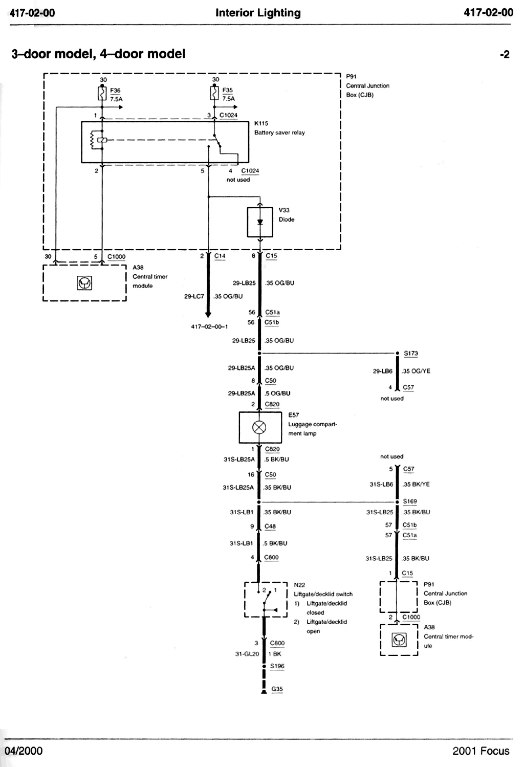 2002 Ford Focus Radio Wiring Diagram