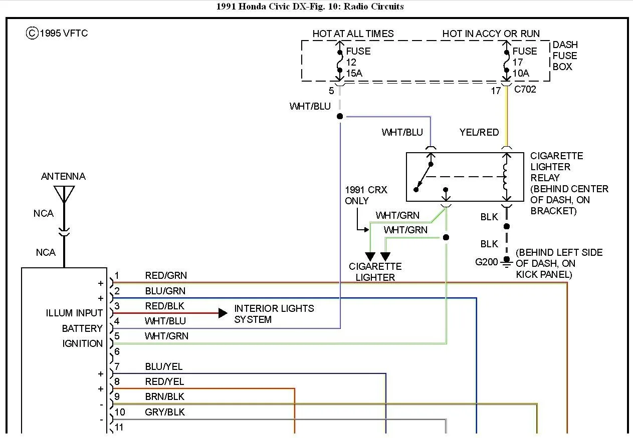 2002 Honda Civic Ex Radio Wiring Diagram Fab Side
