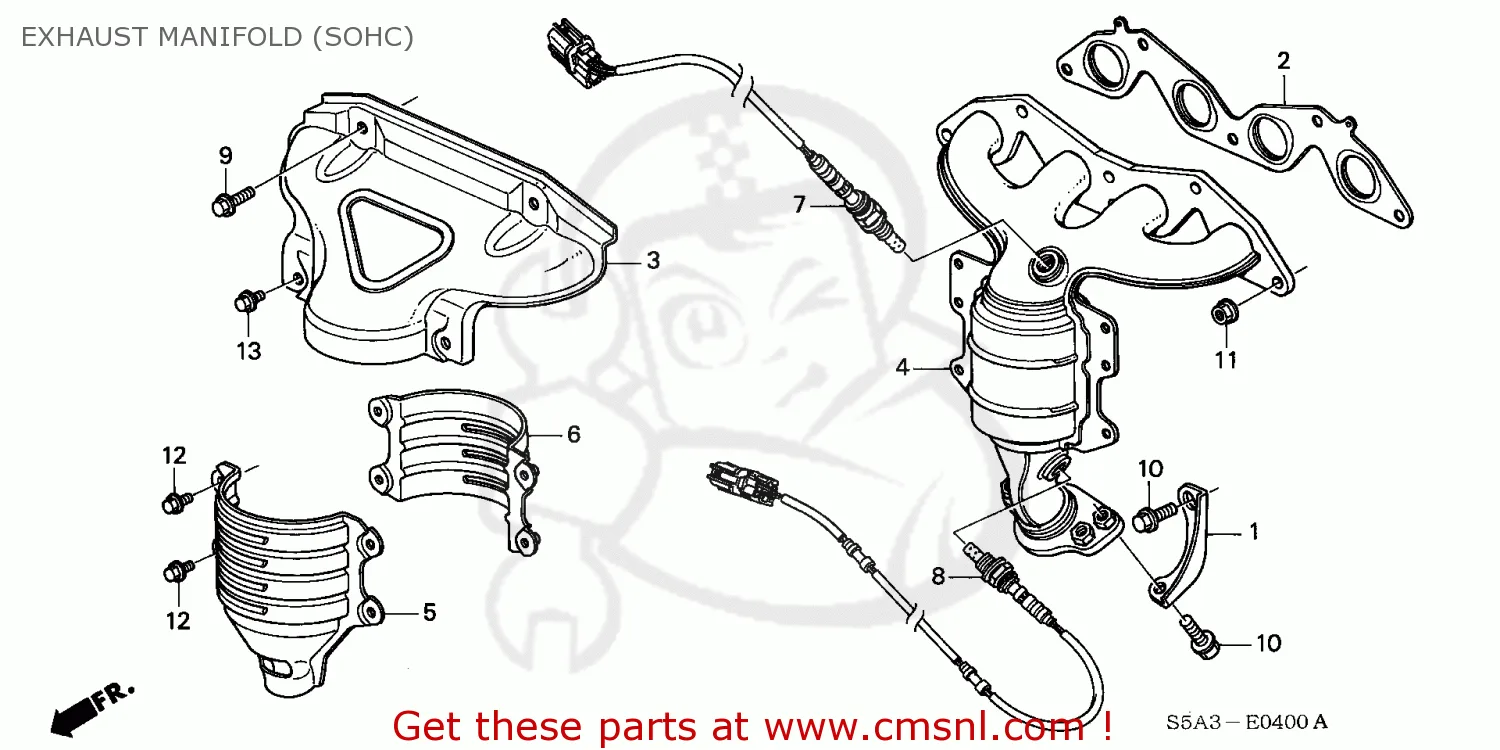 2002 Honda Civic Exhaust Diagram Honda Civic