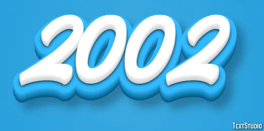2002 Text Effect And Logo Design Number