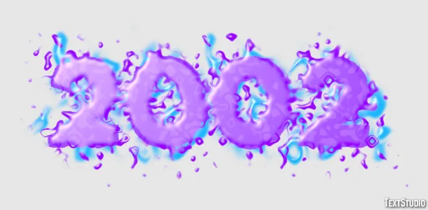 2002 Text Effect And Logo Design Number