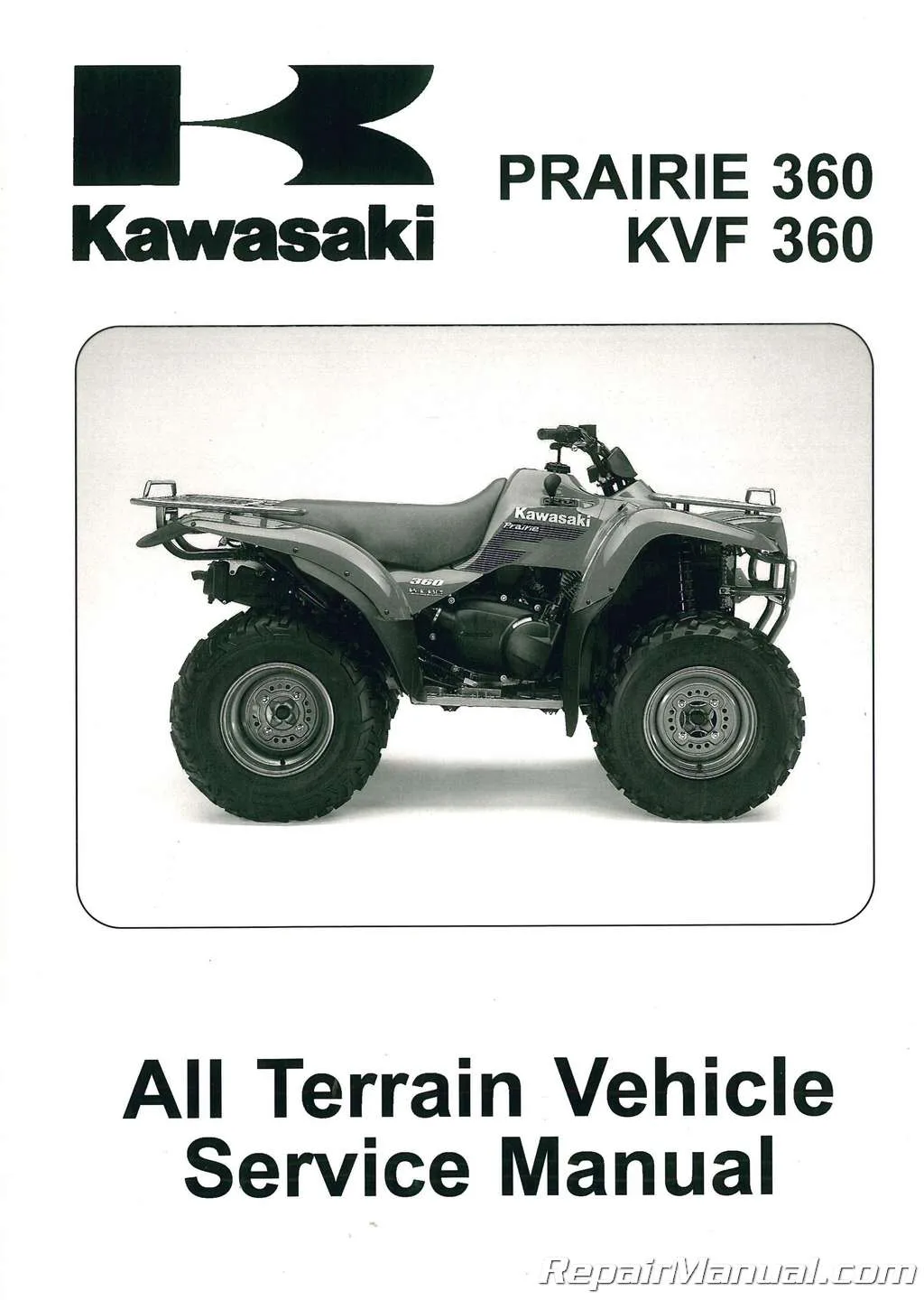 2003 2009 Kawasaki Kvf360B Prairie Atv Service Manual