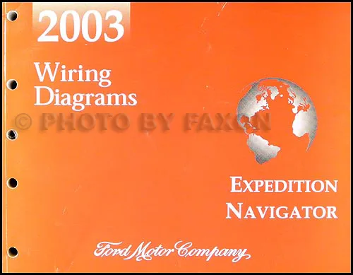 2003 Ford Expedition Lincoln Navigator Wiring Diagram Manual Original