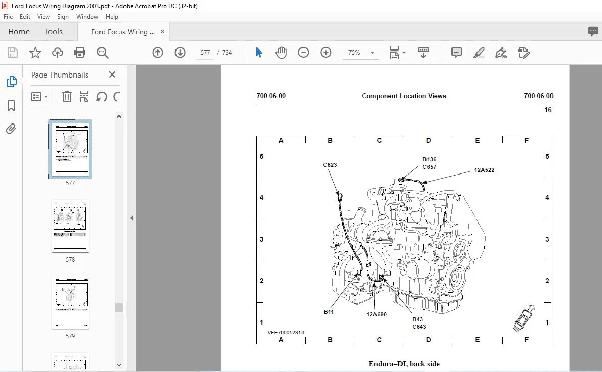 2003 Ford Focus Wiring Diagram Manual Pdf Download Heydownloads Manual Downloads
