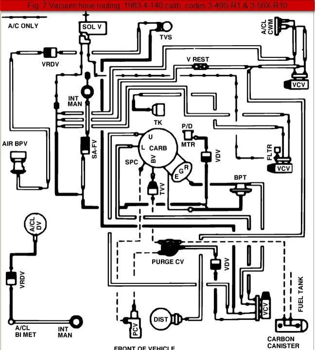 2003 Ford Ranger 2 3 Vacuum Hose Diagram