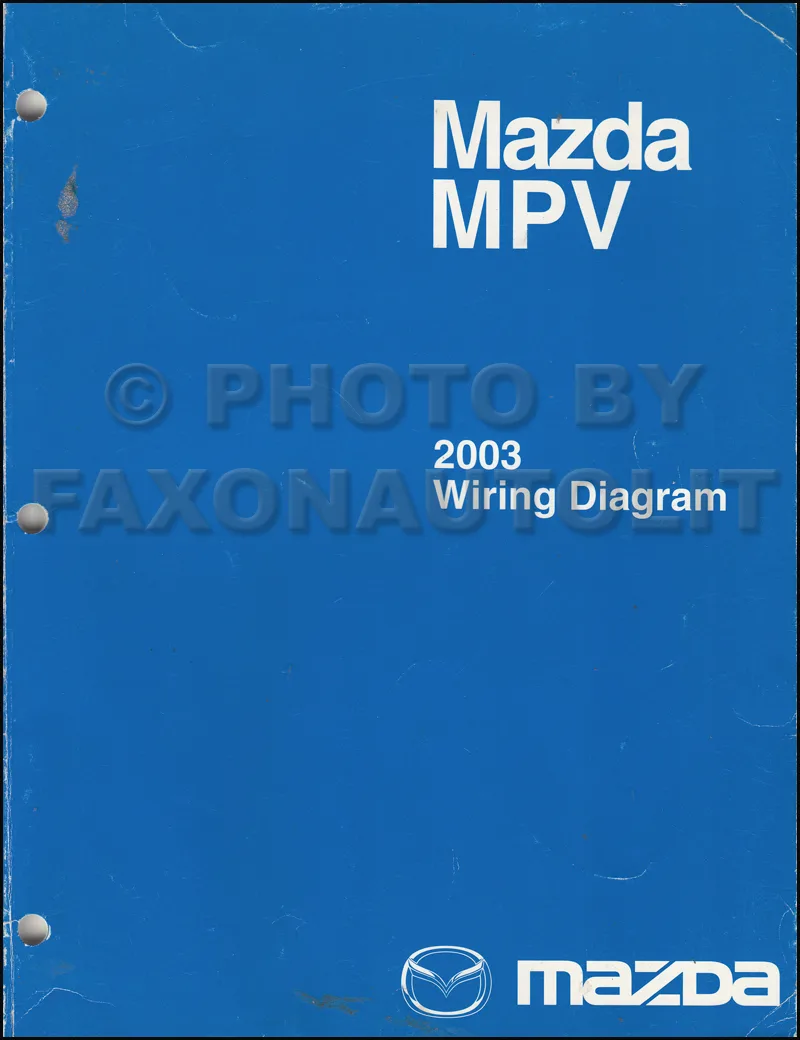 2003 Mazda Mpv Wiring Diagram Manual Original