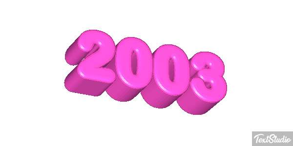 2003 Number Animated Gif Logo Designs