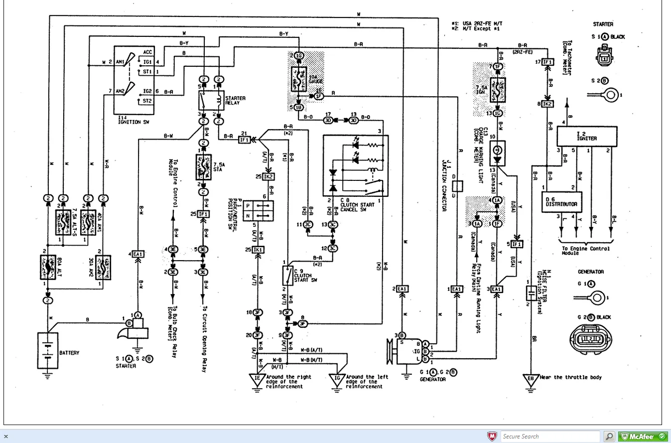 2003 Toyota Tacoma Wiring Diagram