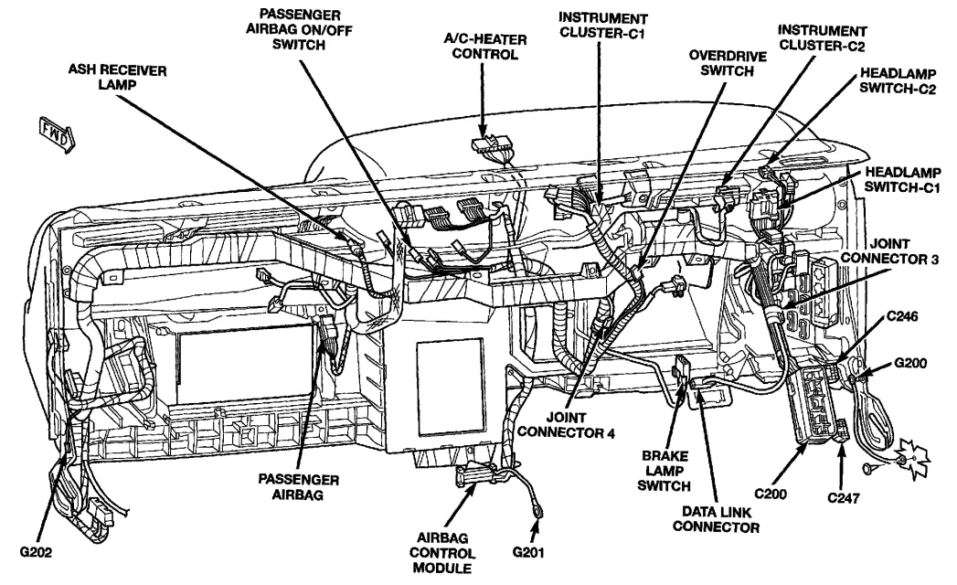 2004 Chevy Silverado Engine Wiring Harness