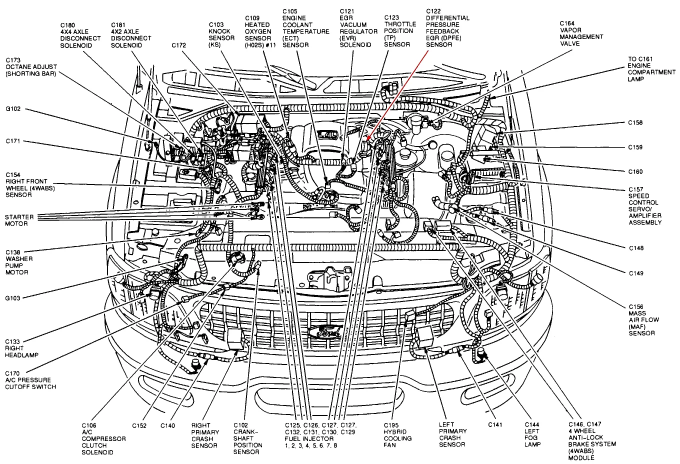 2004 Ford Expedition Vacuum Hose Diagram