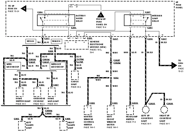 2004 Ford Taurus Power Window Wiring Diagram Wiring Diagram