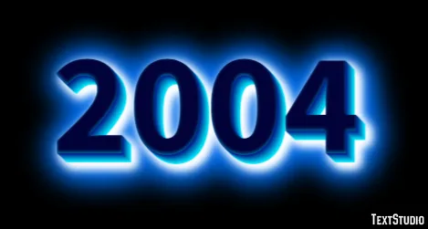 2004 Text Effect And Logo Design Number