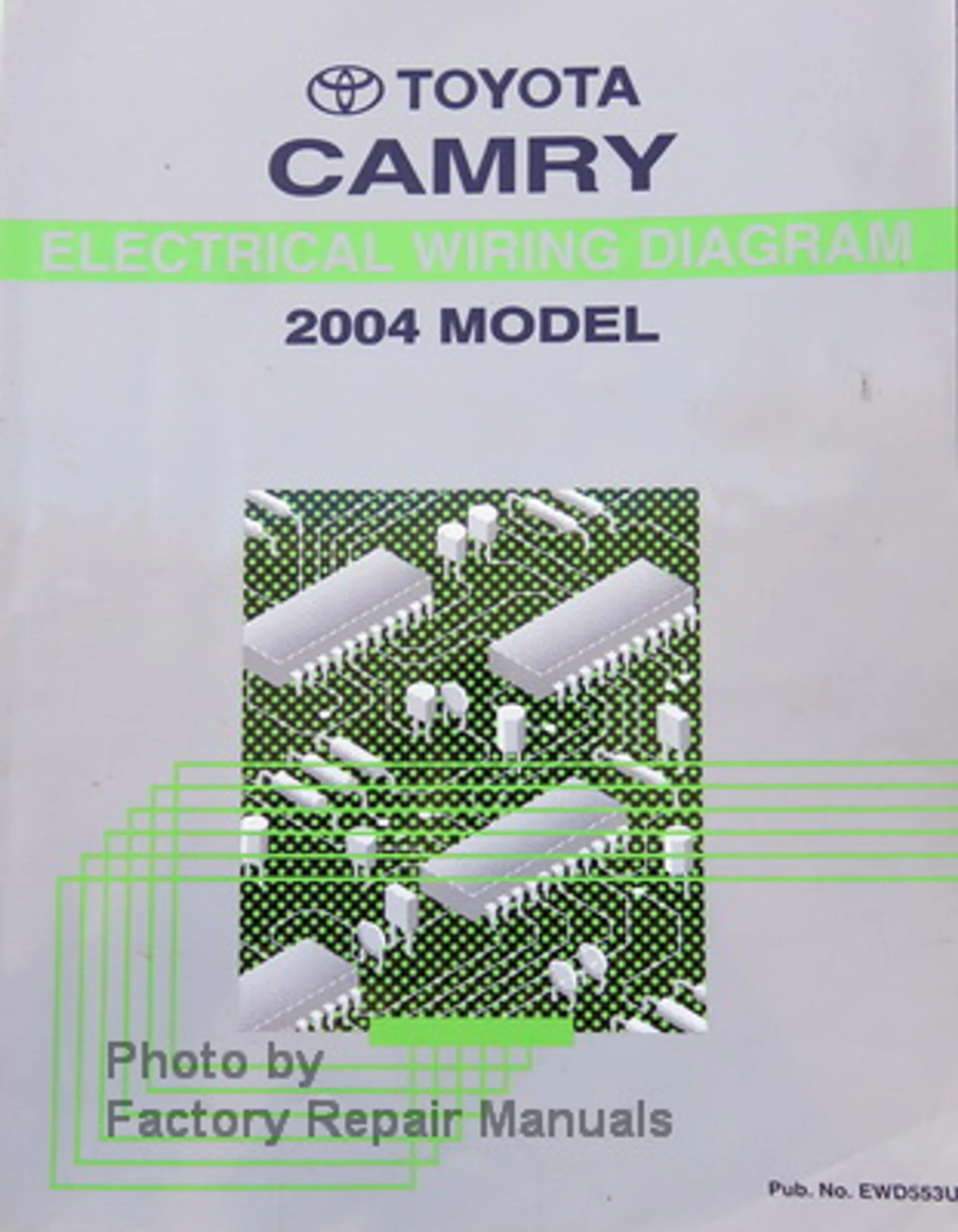 2004 Toyota Camry Electrical Wiring Diagrams Original Factory Manual Factory Repair Manuals