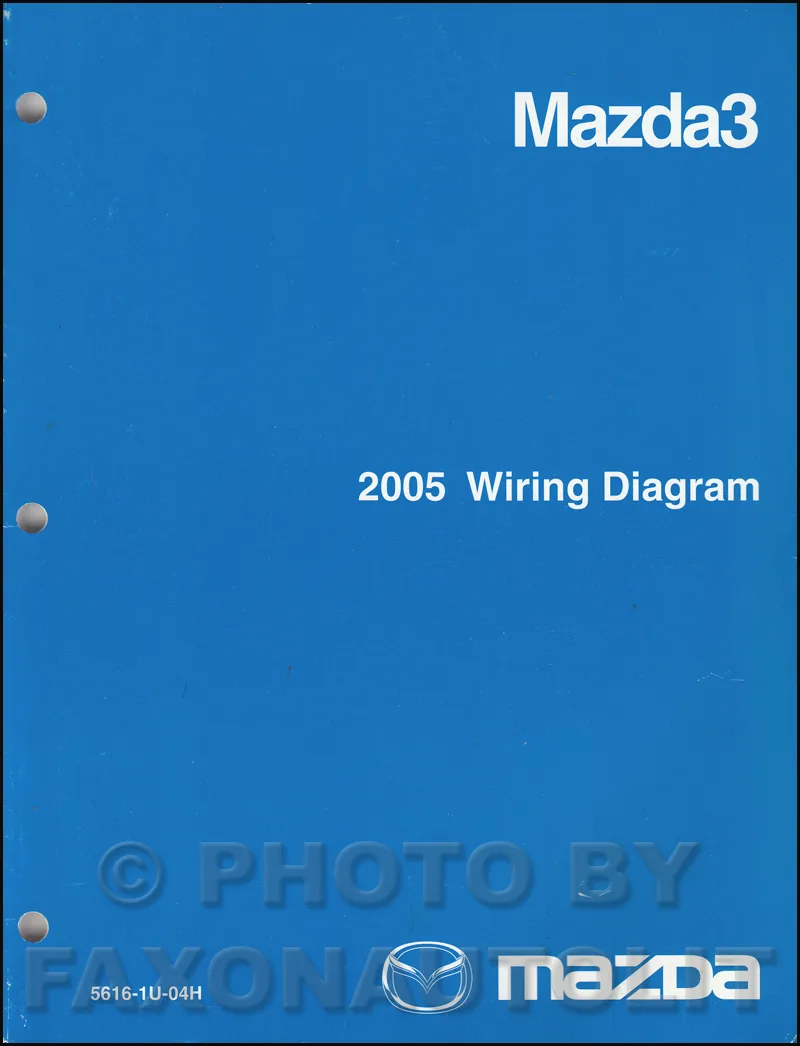 2005 Mazda 3 Wiring Diagram Manual Original