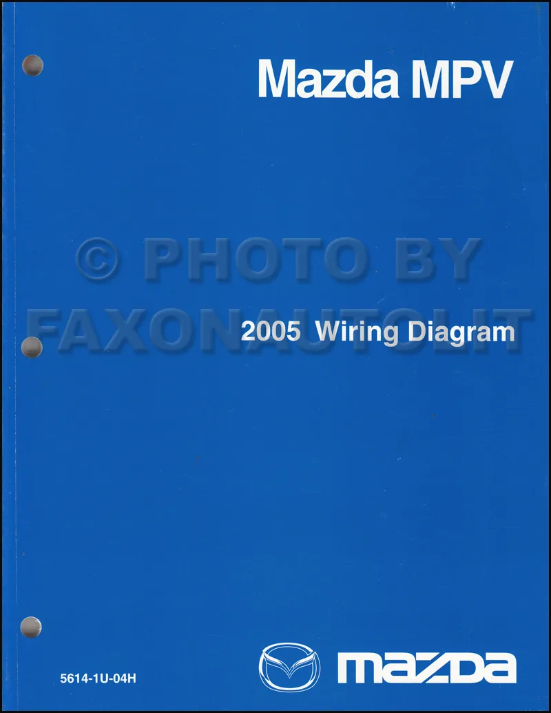 2005 Mazda Mpv Wiring Diagram Manual Original