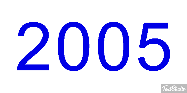 2005 Number Animated Gif Logo Designs