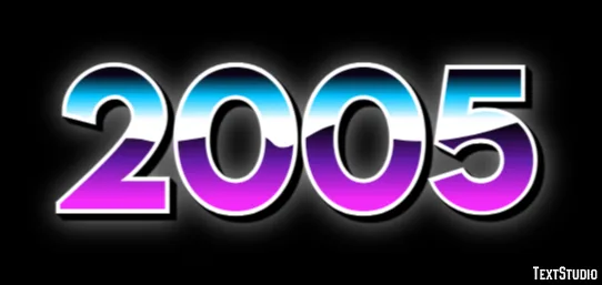 2005 Text Effect And Logo Design Number