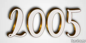 2005 Text Effect And Logo Design Number