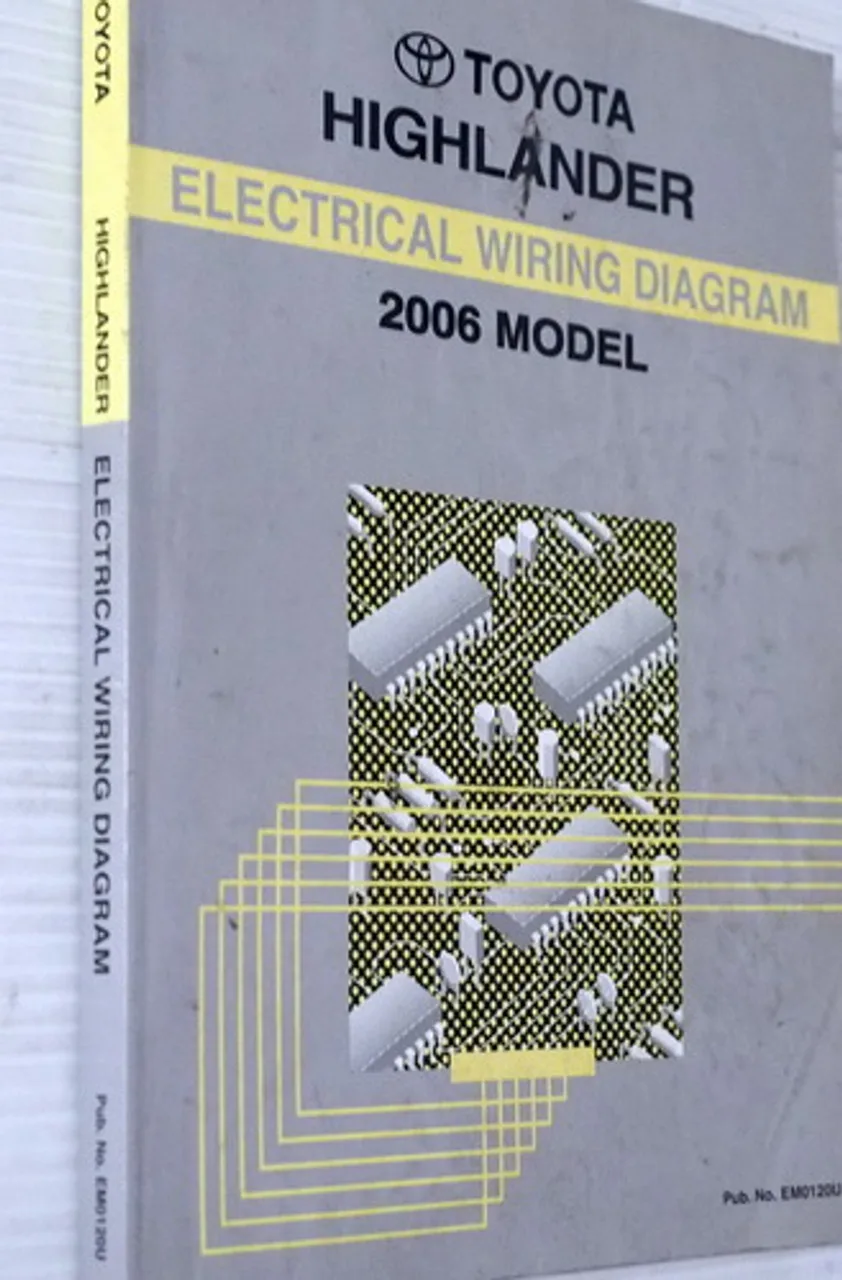 2005 Toyota Highlander Electrical Wiring Diagrams Manual Original Schematics Factory Repair