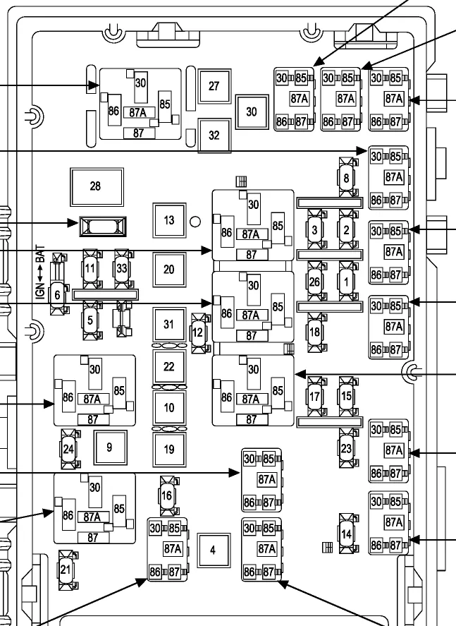 2006 C V Dodge Caravan Fuse Box Diagram Startmycar