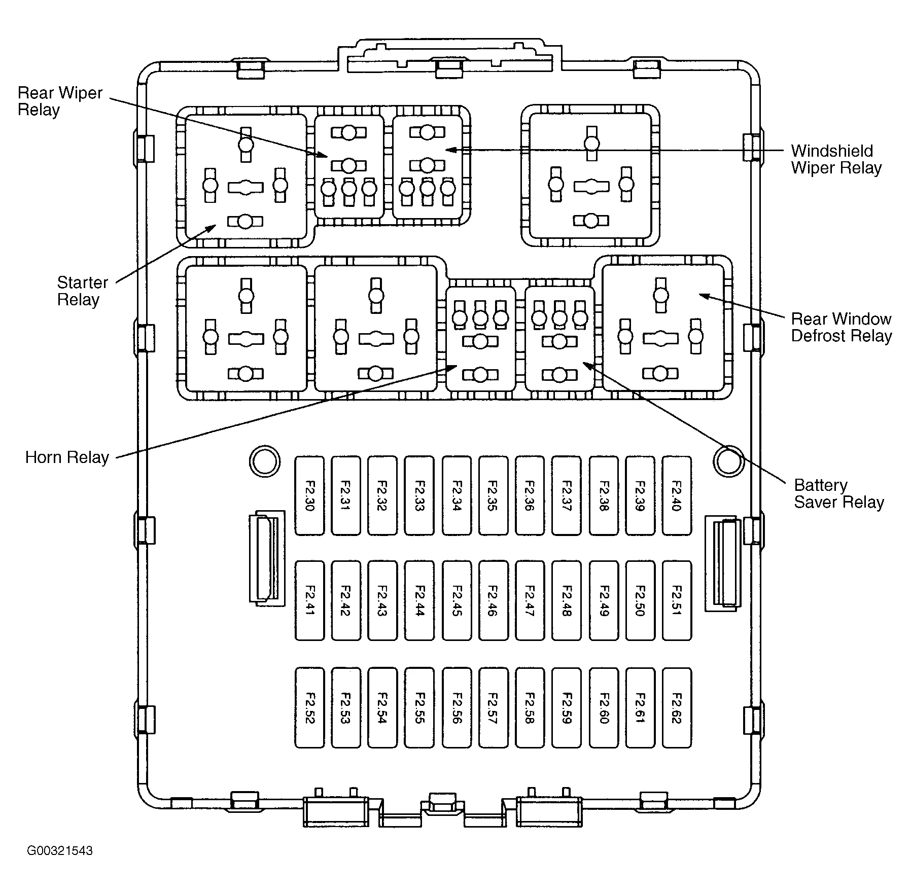 2006 Ford Focus Starter Relay Location