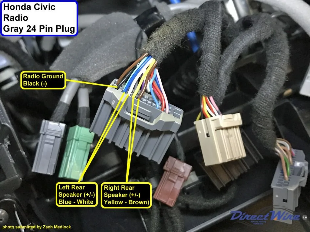 2006 Honda Civic Radio Wiring Diagram Database Wiring Collection