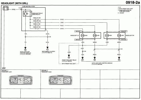 2006 Mazda 6 Headlight Wiring Car Wiring Diagram