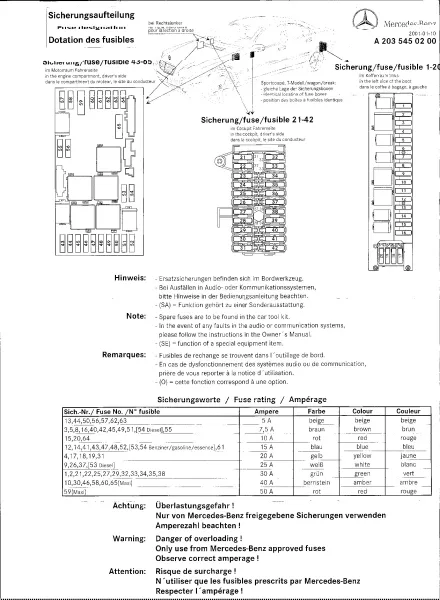 2006 Mercedes Ml500 Fuse Box Diagram 2006 Mercedes Ml500 Fuse Box Location Schematic And