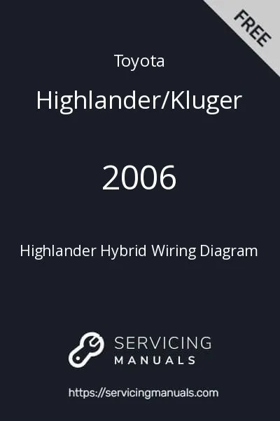 2006 Toyota Highlander Hybrid Wiring Diagram Pdf Servicingmanuals