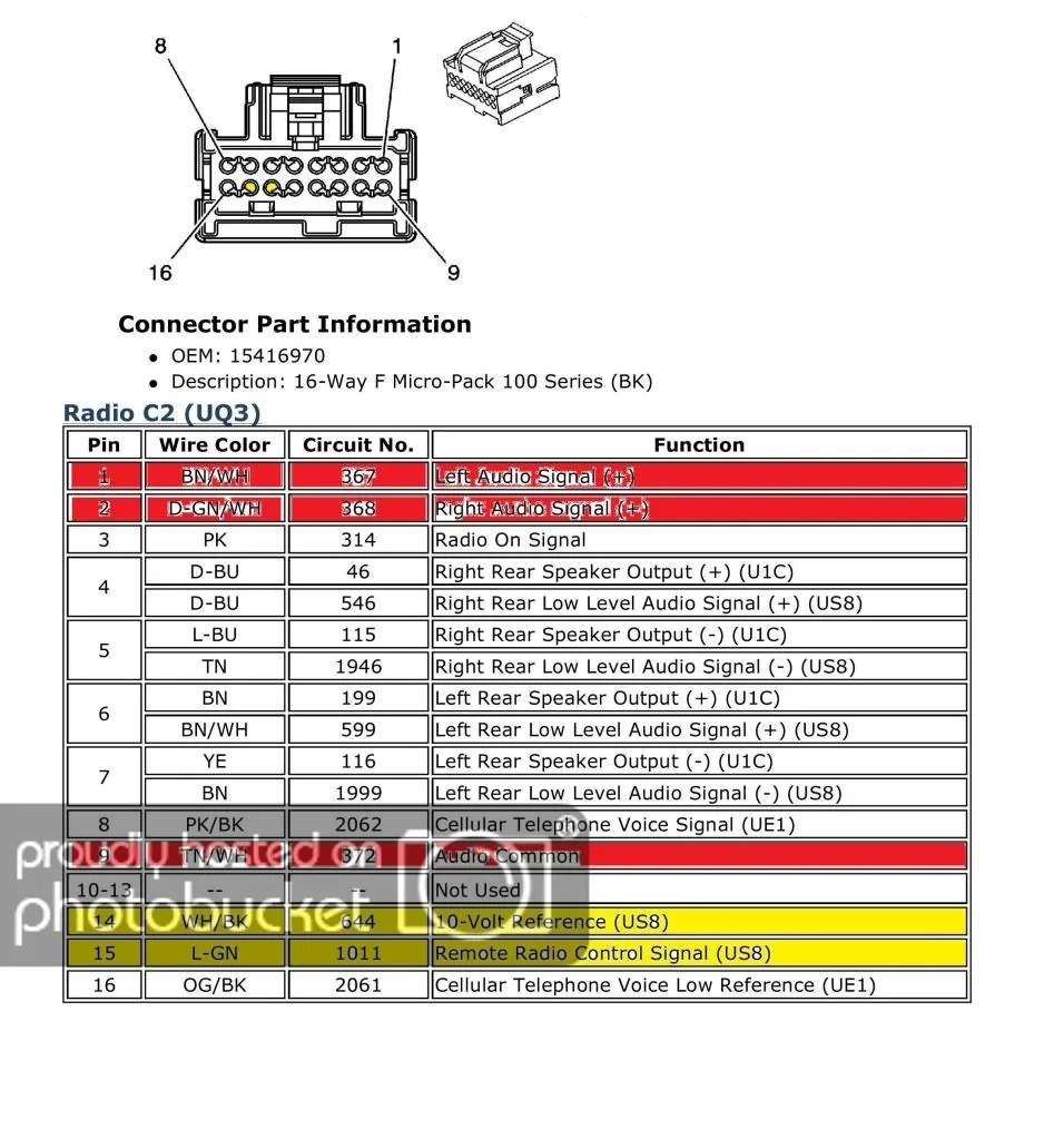 2007 Chevy Radio Wiring Diagram