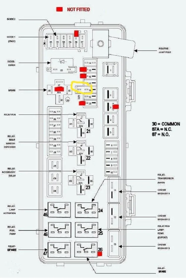 2007 Chrysler 300 Fuse Box Diagram