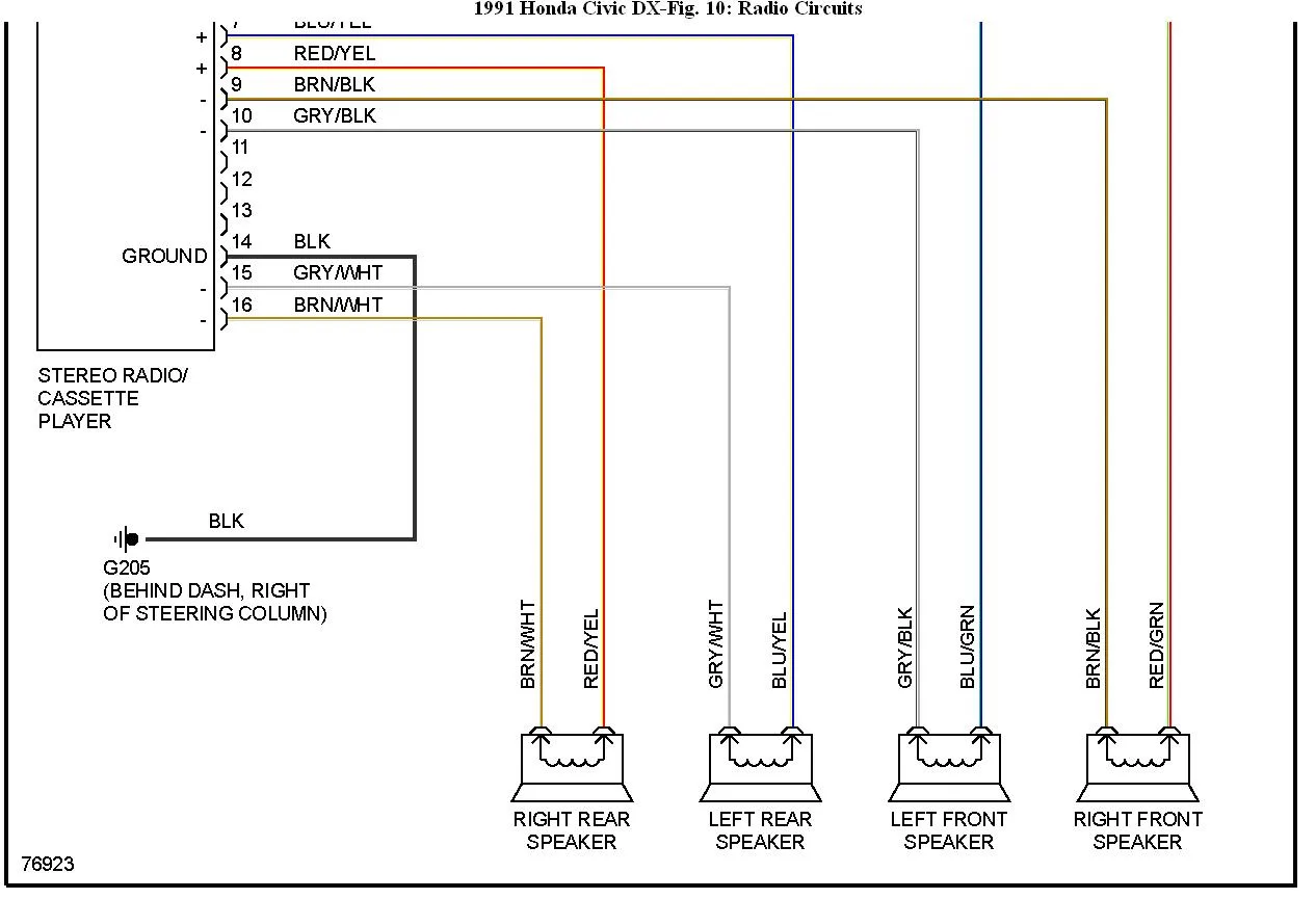 2007 Honda Civic Stereo Wiring Diagram Wiring Diagram