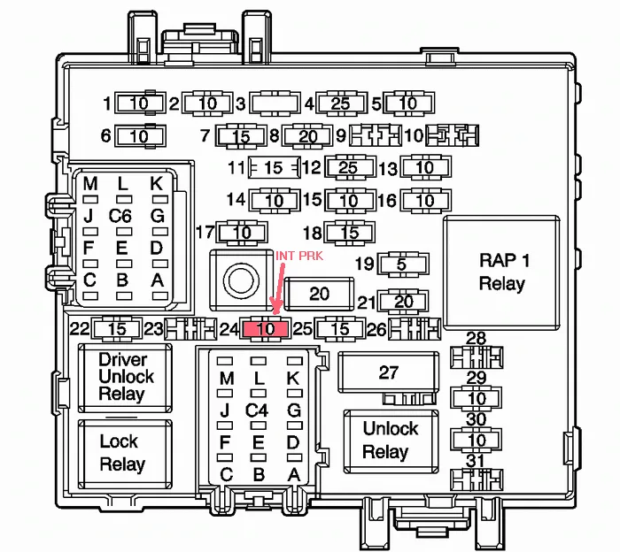 2007 Yukon Fuse Box Diagram Wiring Diagram