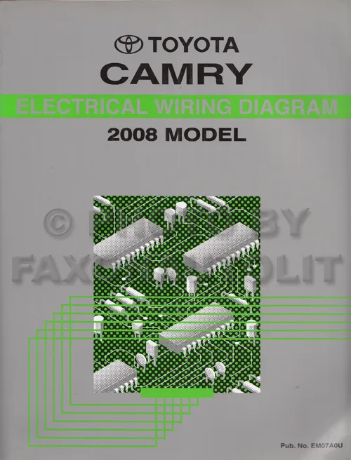 2008 Toyota Camry Wiring Diagram Manual Original