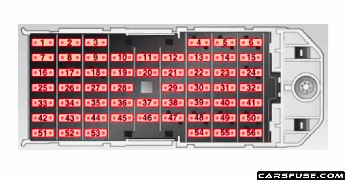 2009 2010 Vauxhall Opel Meriva A Fuse Box Diagram