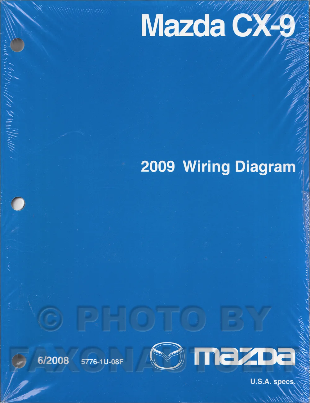 2009 Mazda Cx 9 Wiring Diagram Manual Original