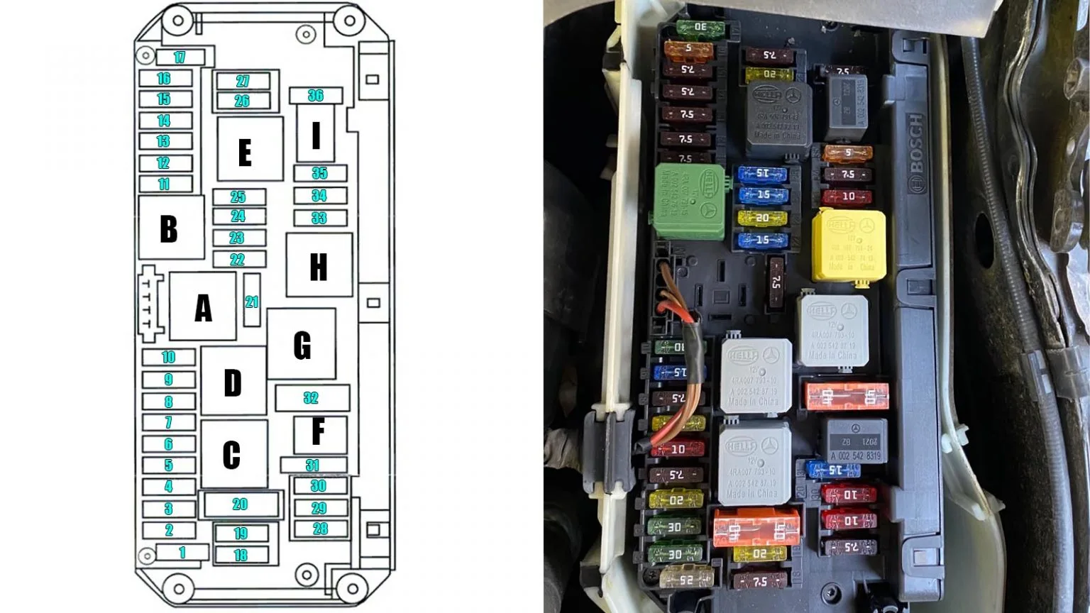 2010 Mercedes E350 Fuse Box Diagram
