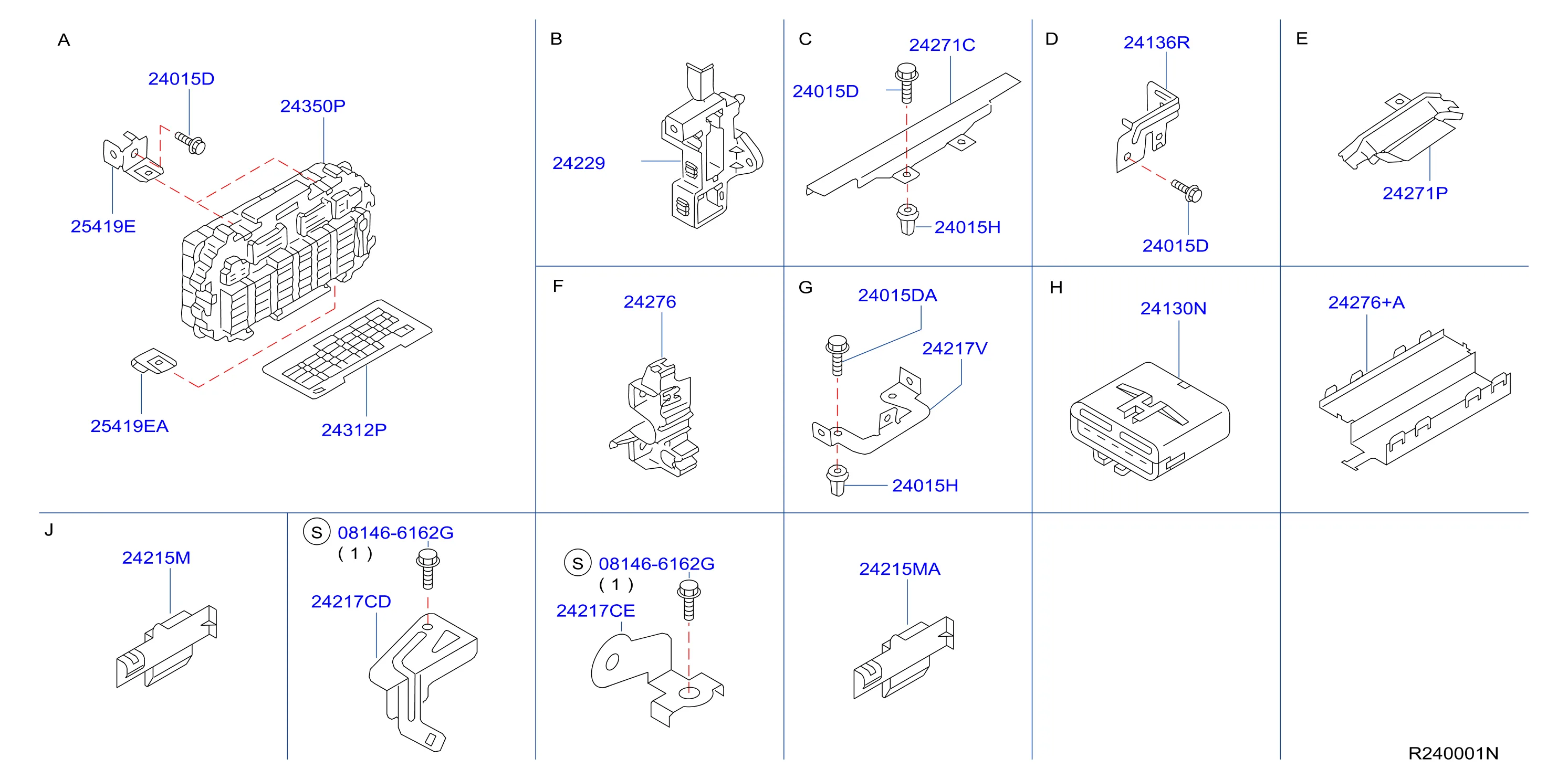 2010 Nissan Murano S 3 5L V6 Cvt Awd Connector Fusible Link Engine Sc Hatchback 24370 C9921