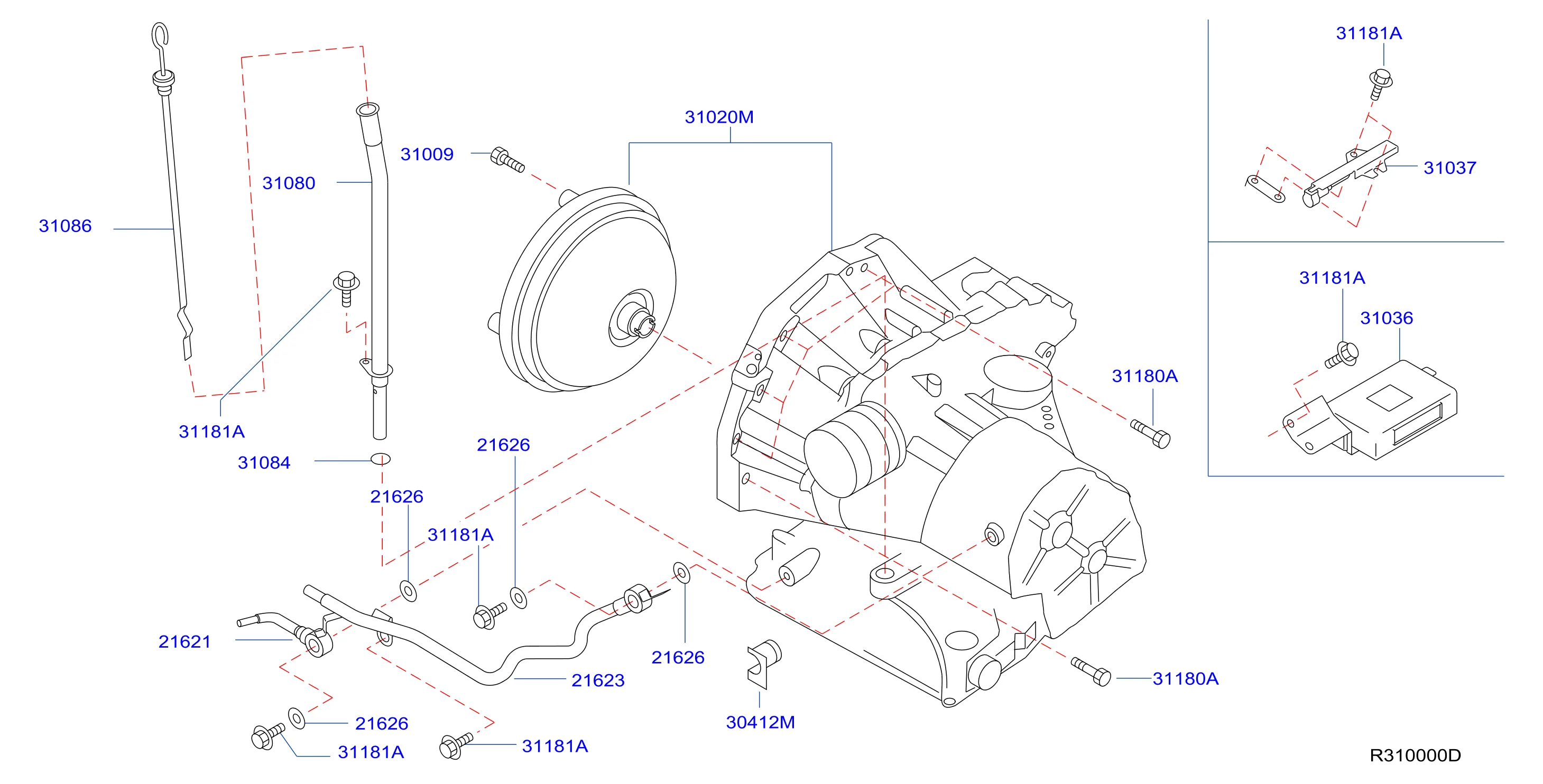 2010 Nissan Rogue Remanufactured Auto Transmission Service File Transaxle 3102M 8Y100Re