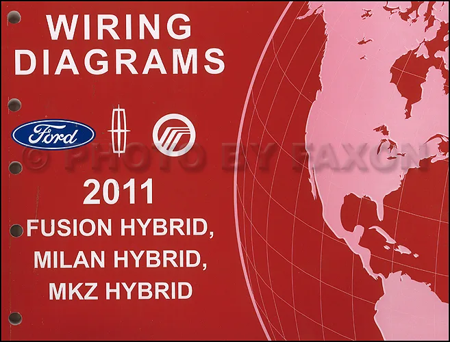 2011 Hybrid Ford Fusion Mercury Milan Lincoln Mkz Wiring Diagram Manual Original