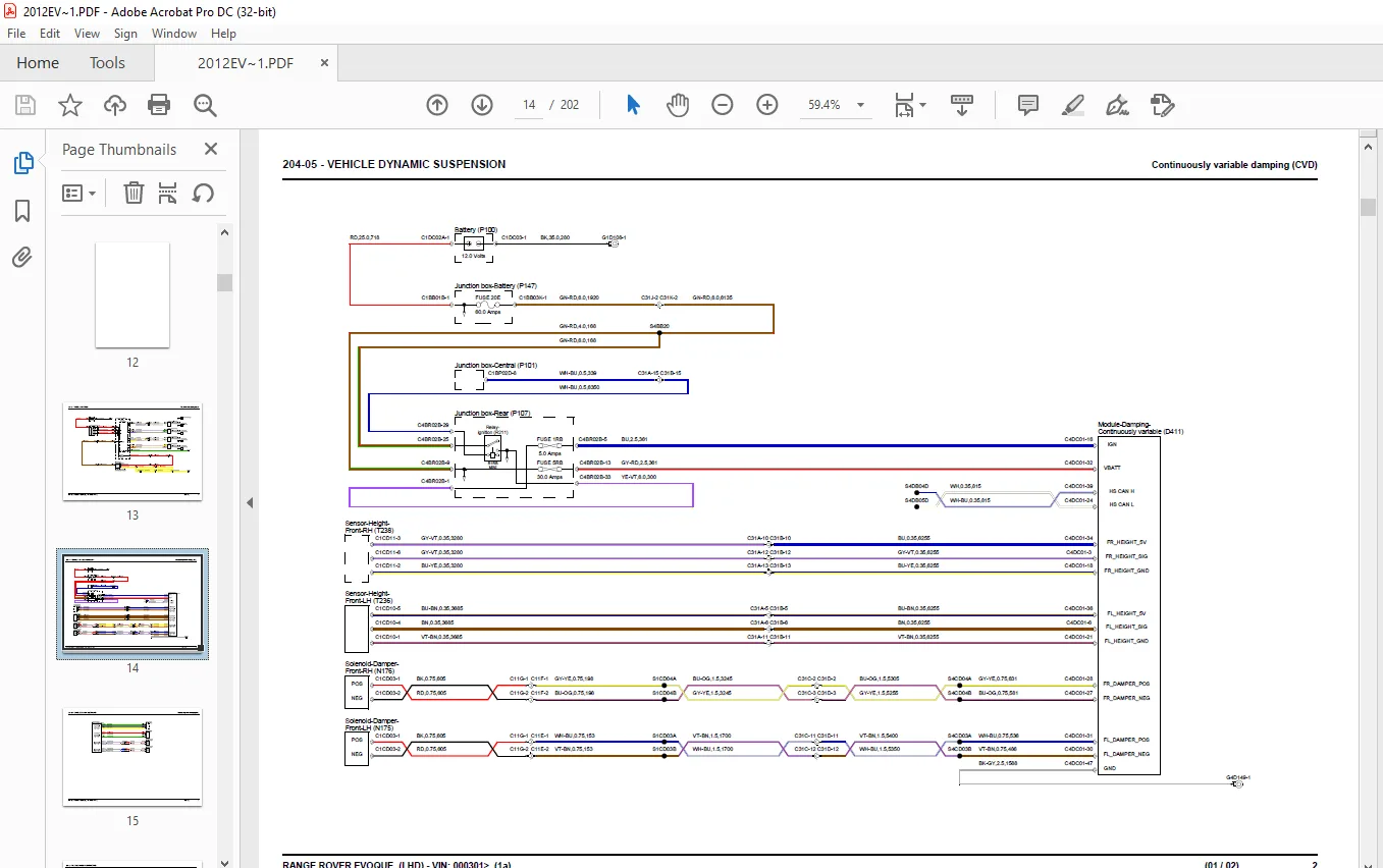 2012 Land Rover Range Rover Evoque L538 Wiring Diagrams Manual Pdf Download Heydownloads