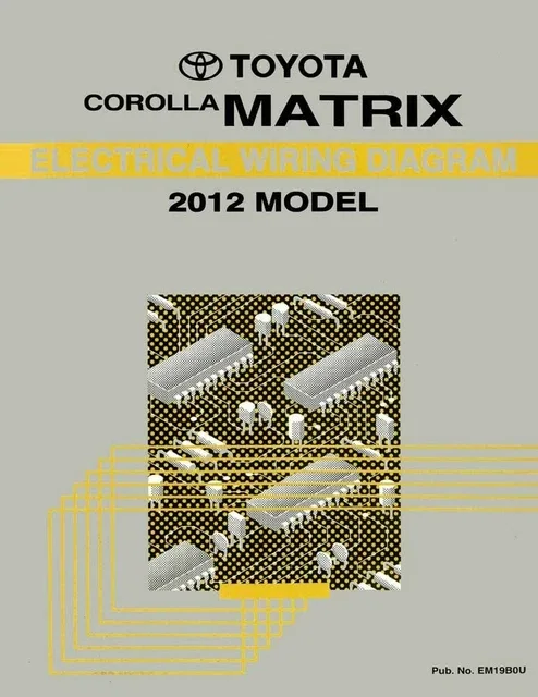 2012 Toyota Corolla Matrix Wiring Diagrams Schematics Layout Factory Oem 50 03 Picclick Uk
