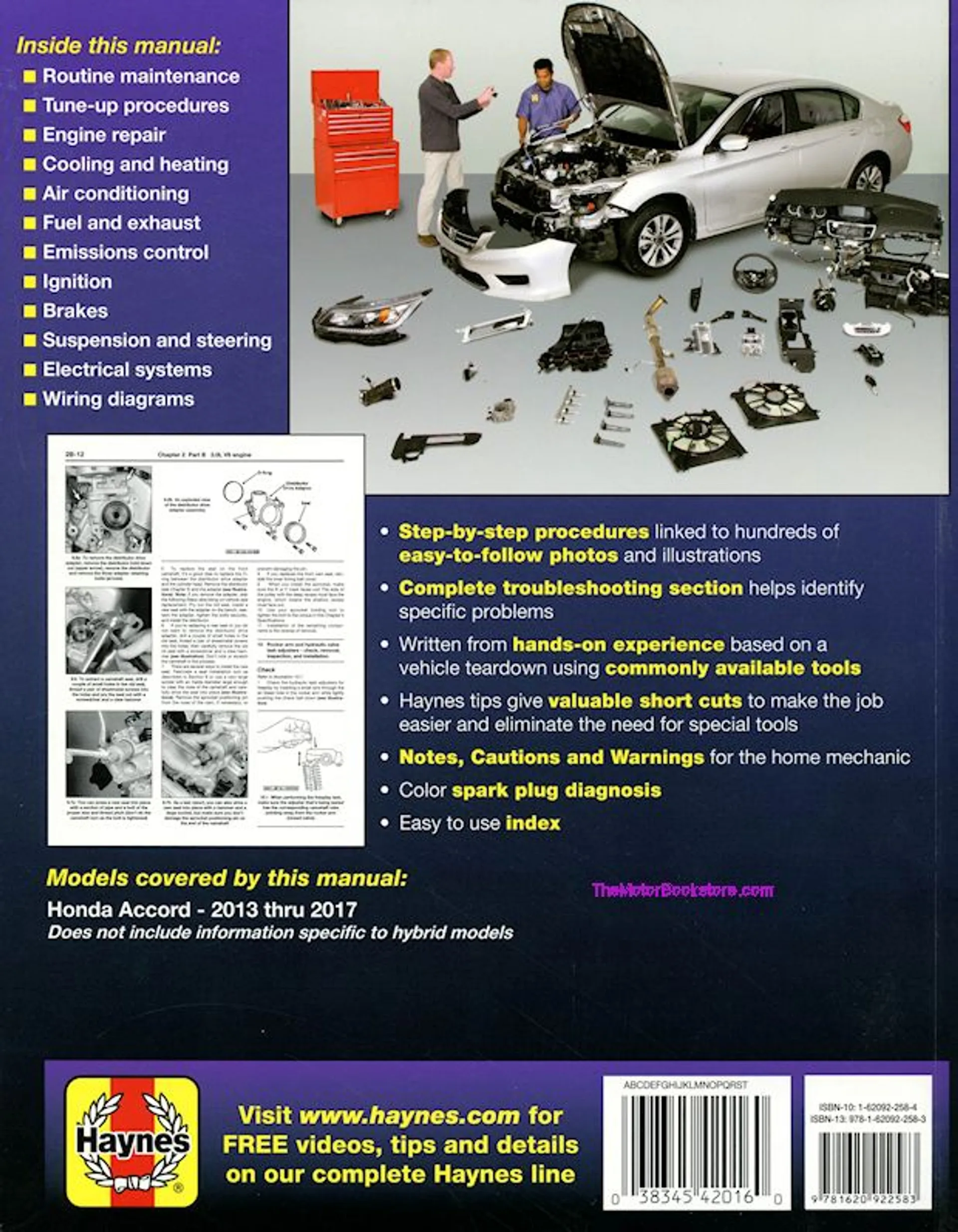 2013 2017 Honda Accord Repair Manual Haynes 42016