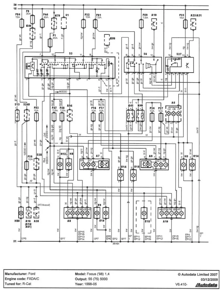 2013 Ford Focus Wiring Diagram Original
